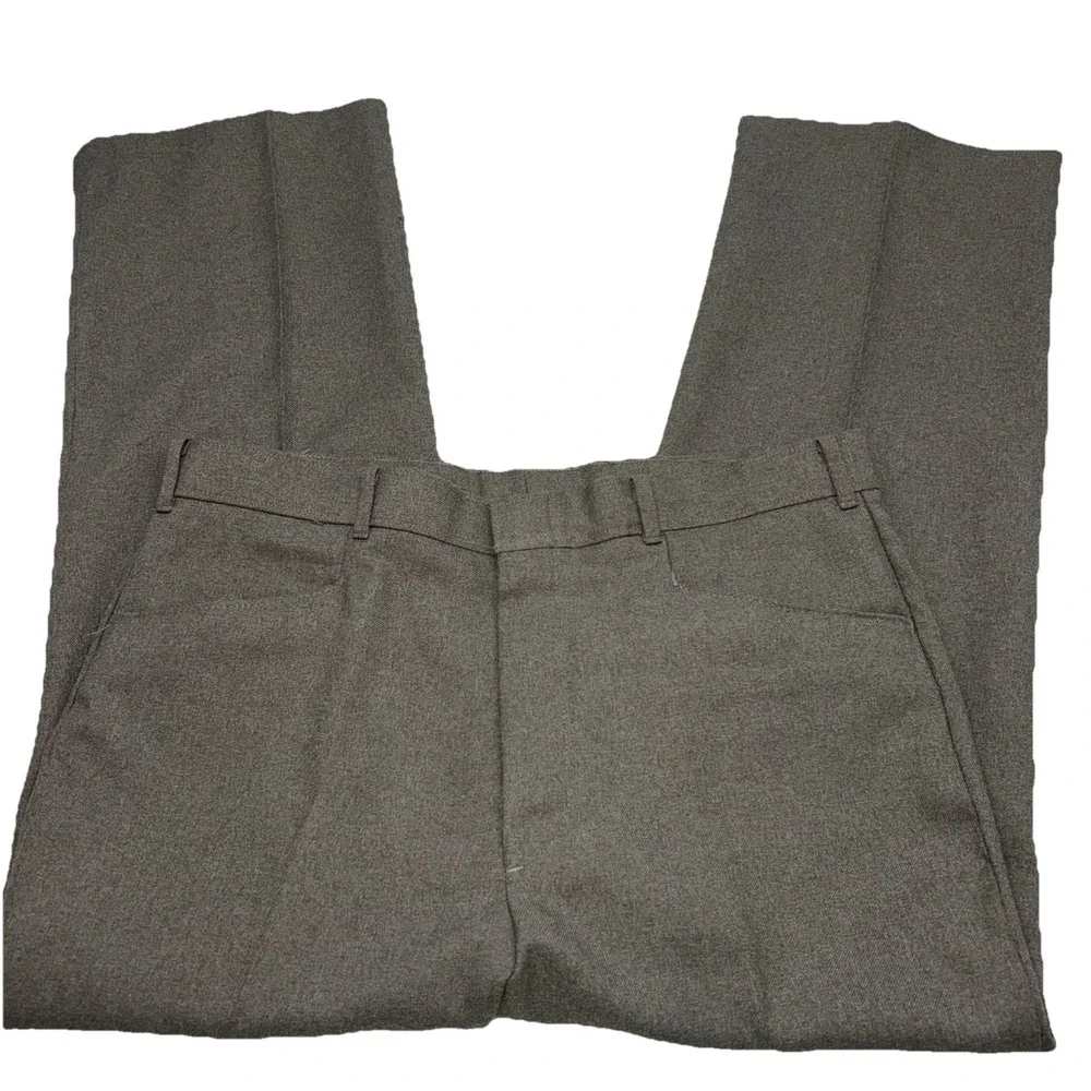 Vintage 80s Levis Menswear Action Slacks Pleated Mens 36x27 Brown‎ Sta-prest